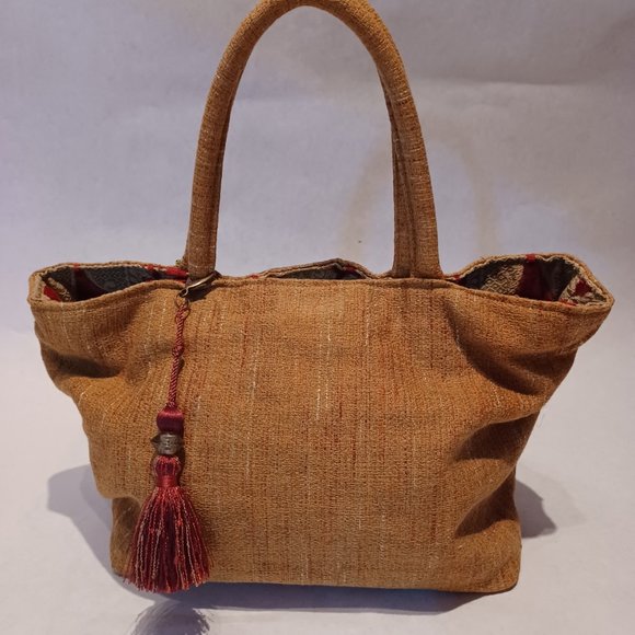 Small tote bag et mini bag Pierre Frey vintage - Velvet Brocade - Picture 10 of 15